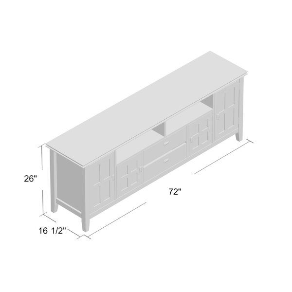 Three Posts™ Gosport Solid Wood TV Stand for TVs up to 80" & Reviews